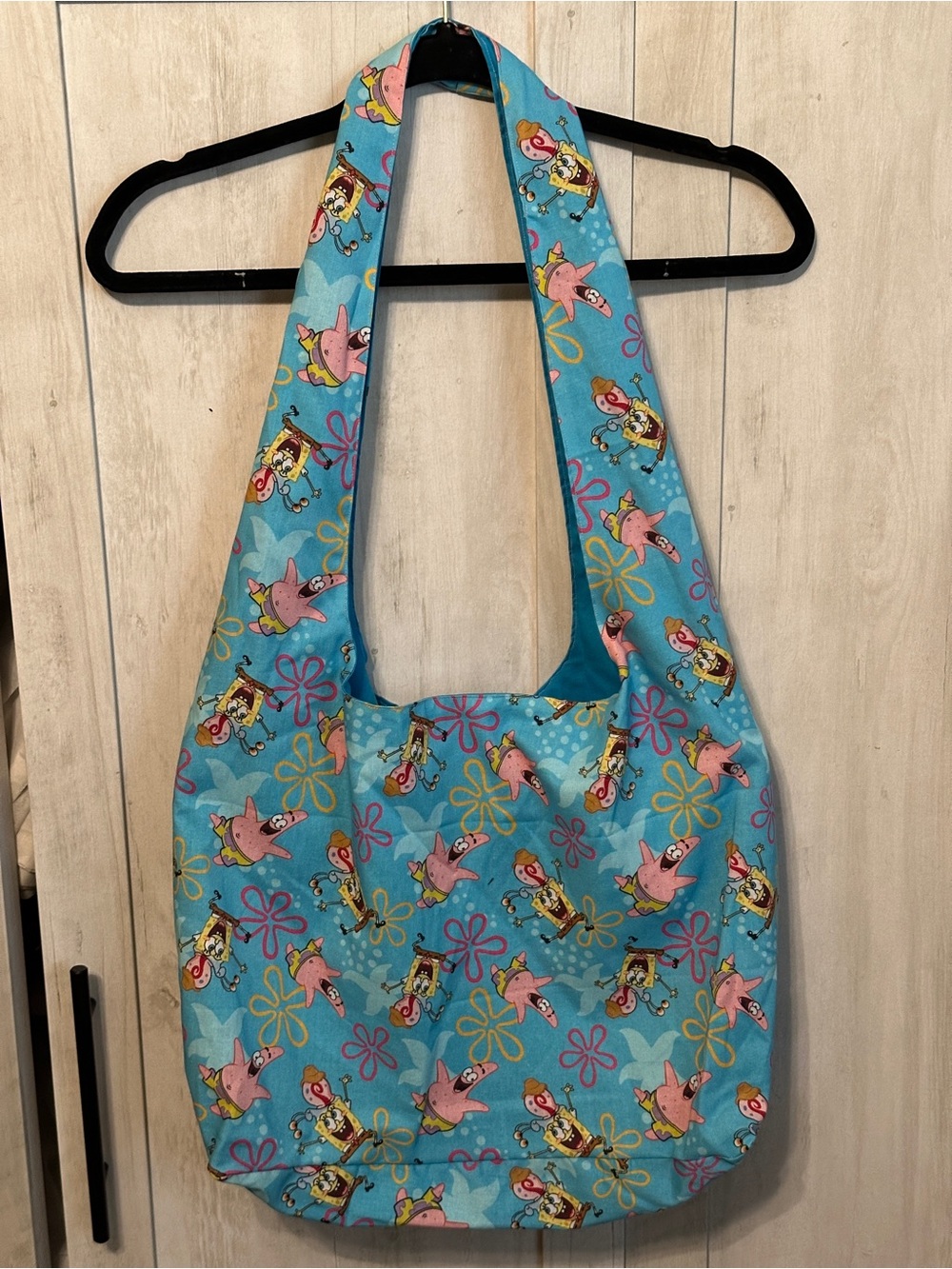 SpongeBob Blue Patrick Bikini Bottom Handmade Shoulder Tote Bag